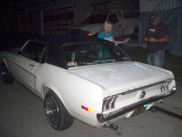 Caitlin's new pal is ok even if he does own a 68 Mustang! :^)
