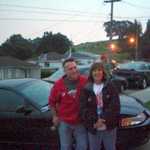 Chris and Joann mug it up for the camera. She promised him a ride in her 70 Superbird, man how does he rate!