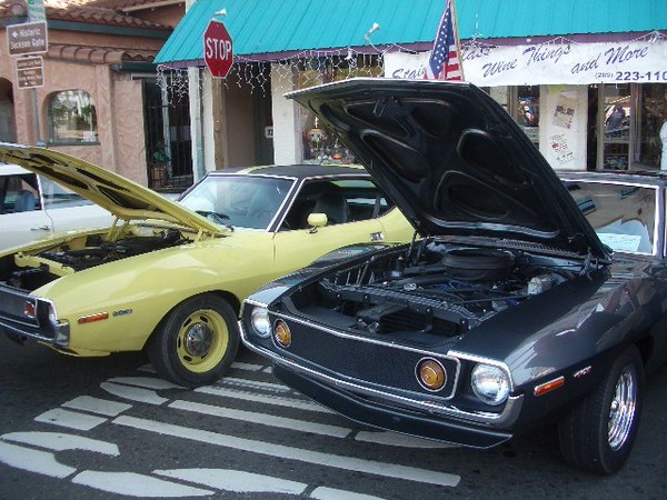 The AMC / Rambler club had a good shoing of classic muscle cars.