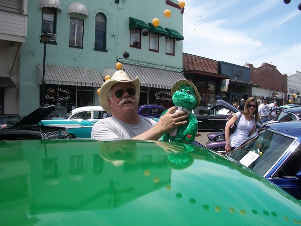 Frank Rivers and his Frog.