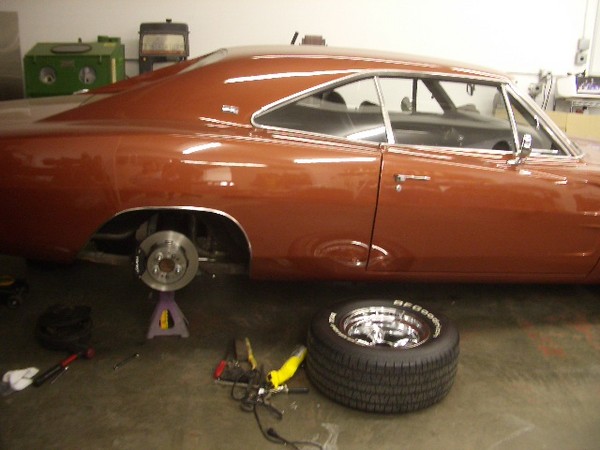 Bob's Charger gets new disc brakes