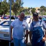 Moparts member Tim (NSABACKYARD)and your's truly. Nice overalls there Clem.