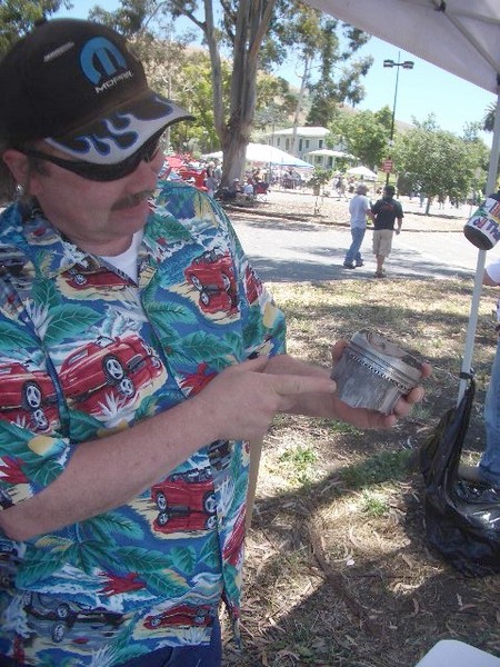 Rich Solin finds a pistion from is own hemi in the swap meet. How weird is that!