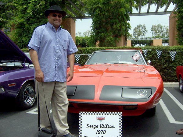 Serge and his Superbird take on Disneyland. This was the actual Superbird Disney used for measurments in the movie CARS.