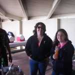 Sally and Deanna show up with smiles.