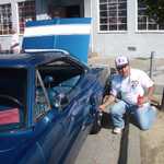 John Garris cleans up his 1969 Coronet R/T.