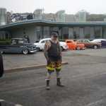 7:00am. 50 degrees F, and all is well, but only if you are dressed like this.