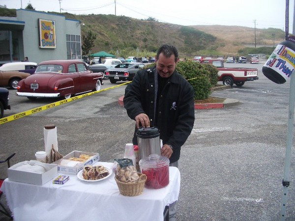 Craig gets his morning java fix.