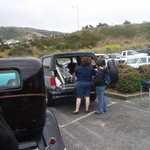 My loyal family loads the Bronco for me.