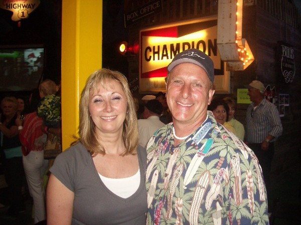 Mark takes time off from working on my roadrunner to have a little fun at Sparky's too.