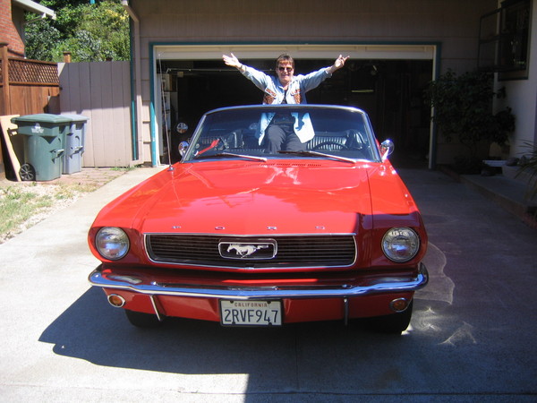 Diana Scafire gets a cool 66 Mustang convertible.