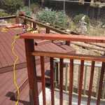 July 30th, 2006 The new railings are up and stained!