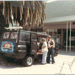 My first car show in 1983. I was 22 and showing off the van to my mother.