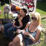 Two of the three Harmon girls are here today.