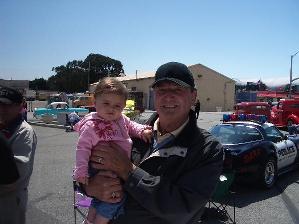 Nin Pera and his granddaughter.