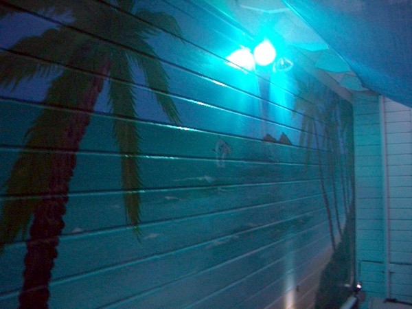 The hot tub wall is looking good!