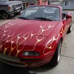 Old Miata flames