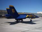 Highlight for Album: The Blue Angles come to San Fransicso airport October 8th, 2006