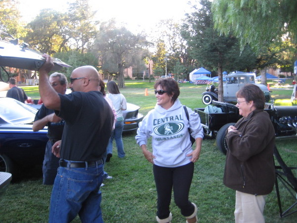 The GGSMU faithful arrive to help out and get the party started.