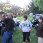 The GGSMU faithful arrive to help out and get the party started.