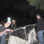 John Garibaldi helps set up my home for the night.