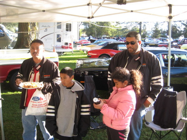 The NRG guys stop by for some morning chili beans.
