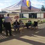 The MPM tent is the place to be for salty snacks donated by my friends on Moparts.