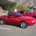 Sally's Miata shows off the new flames.