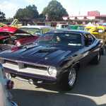 Burt's very cool 'cuda.
