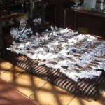 Ok, back to work at the grill. It's a mess O pig's feet!