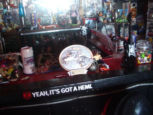 Sally's award finds a spot on the MPM bar.