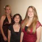 The girls are all dresed up and ready to do some partying.