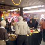 Time to mingle and start on the goodies.