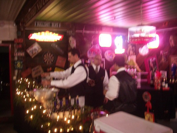 The bartenders were moving so fast you could hardly see them