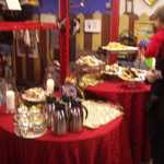 Lots of wonderful food was stationed eveywhere you looked.