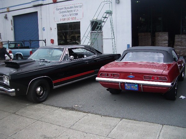 Cindy arrives with her 1969 Camaro.