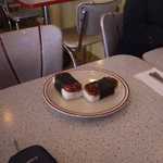 Yes, that's SPAM on rice wrapped in seaweed.