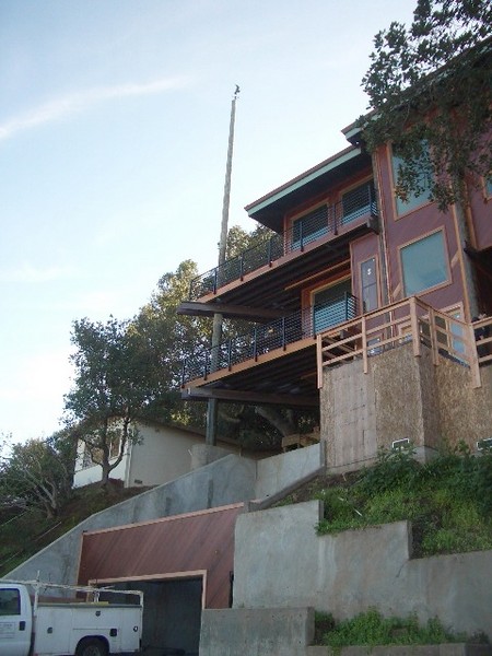 Check out the how high the flag pole is!