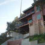Check out the how high the flag pole is!