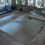The netting will save you for a nasty fall,,,,,,,, hopefully!