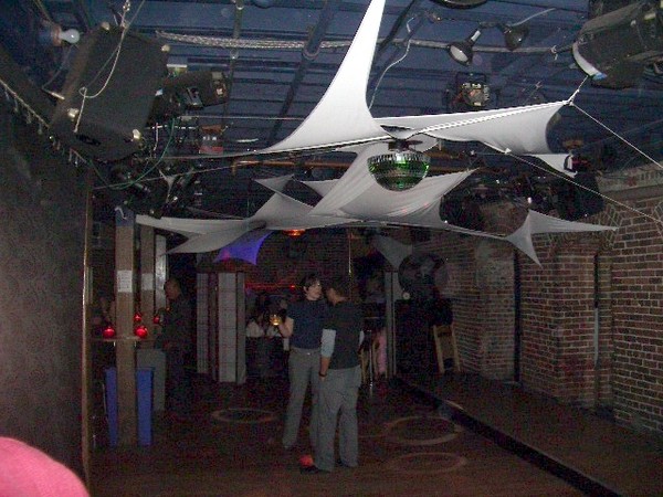 After dinner it's downstairs to the bar.