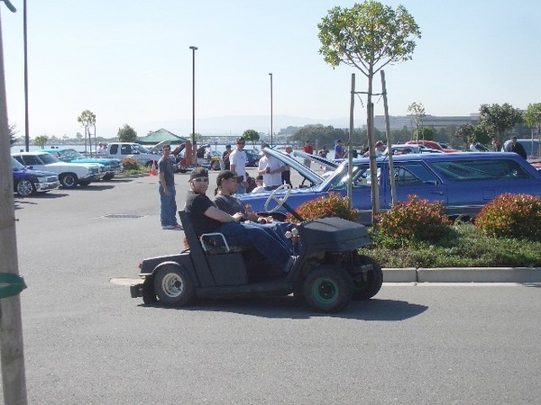 An air bagged golf cart, what will they think of next???