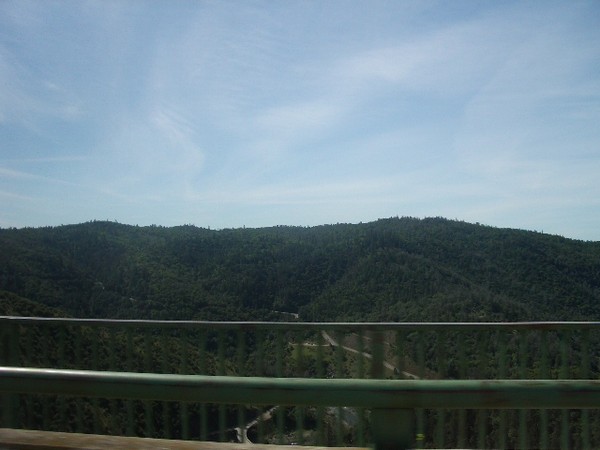 We are on the tallest bridge in California. The movie XXX was filmed here.