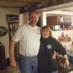 JD stops by to wish Joann a happy bithday.