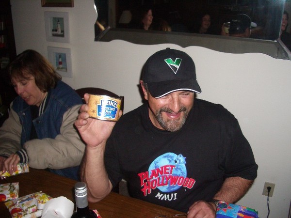 Mike shows off his "Spotted Dick".