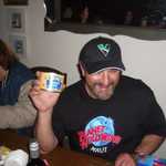Mike shows off his "Spotted Dick".