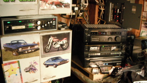 Got all the lastest in audio gear now with a CD player, dual cassette, and now an 8-track unit.  The reel to reel can't be far off!