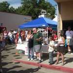 Frank accepts the Most Club Particiption award for the Golden State Rods.