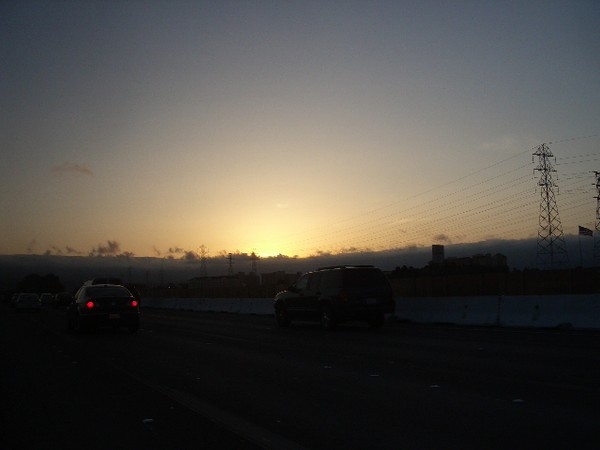 Nice sunset as we head home.