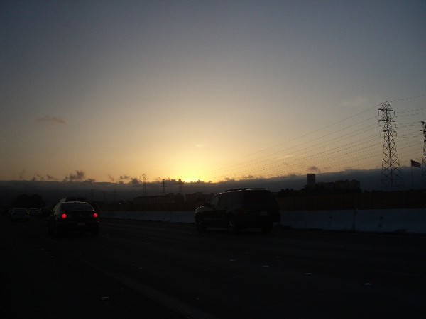 Nice sunset as we head home.